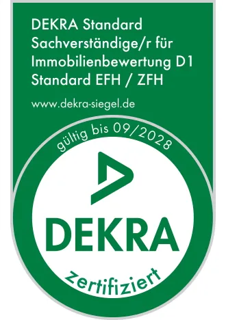 DEKRA-zertifiziert: Immobiliengutachter für EFH/ZFH nach D1-Standard